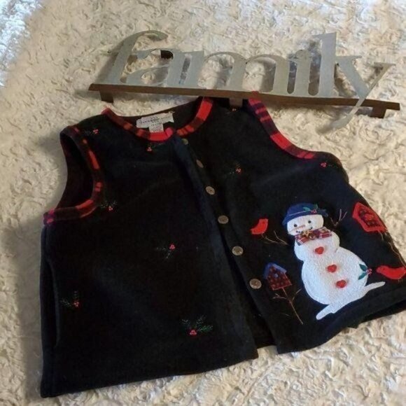 Marisa Christina Hand Embroidered Embellished Sz 8P Holiday Festive‎ Classy Vest - Picture 1 of 7